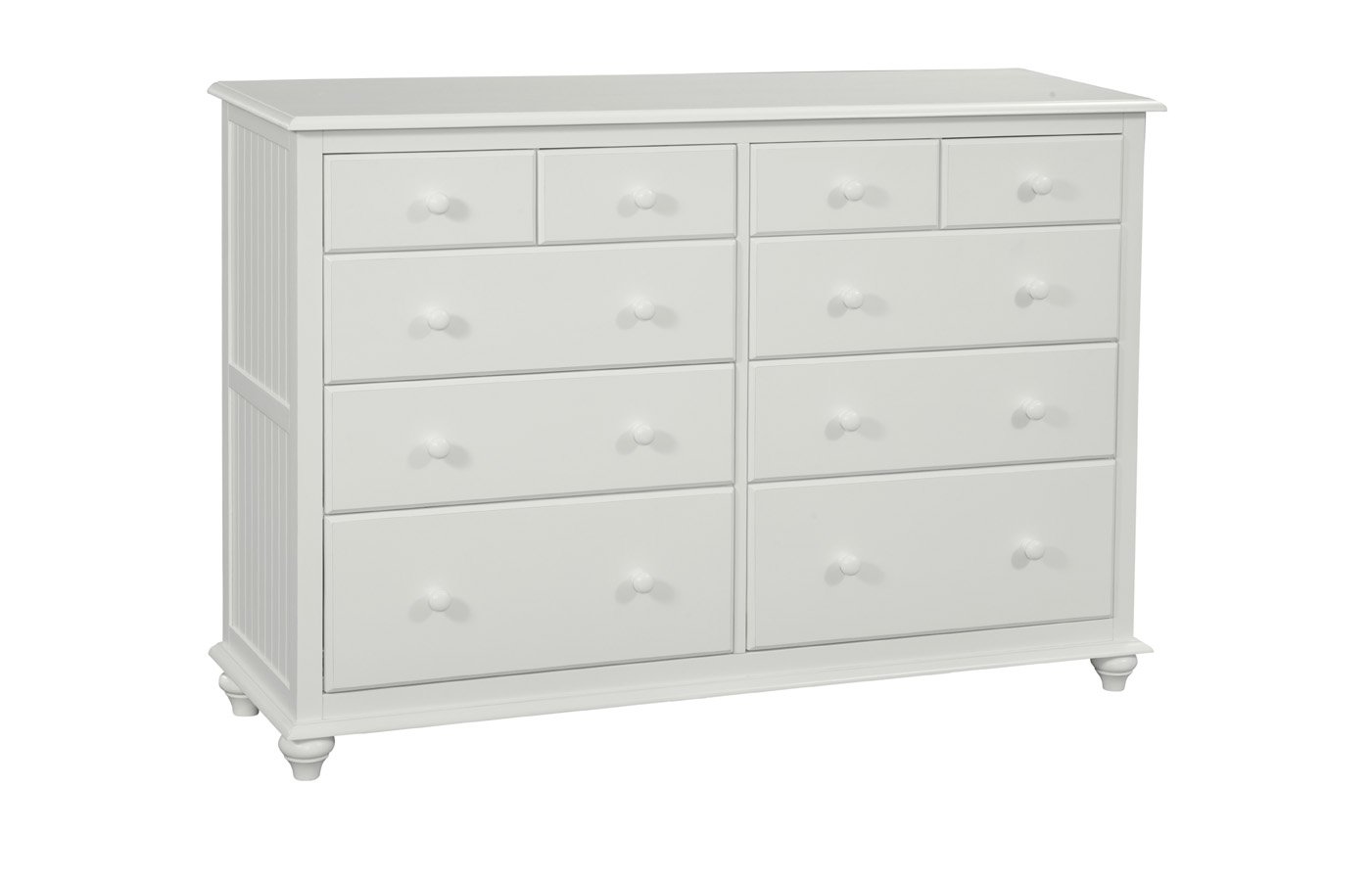 Cottage 10 Drawer Dresser in White John Thomas Furniture
