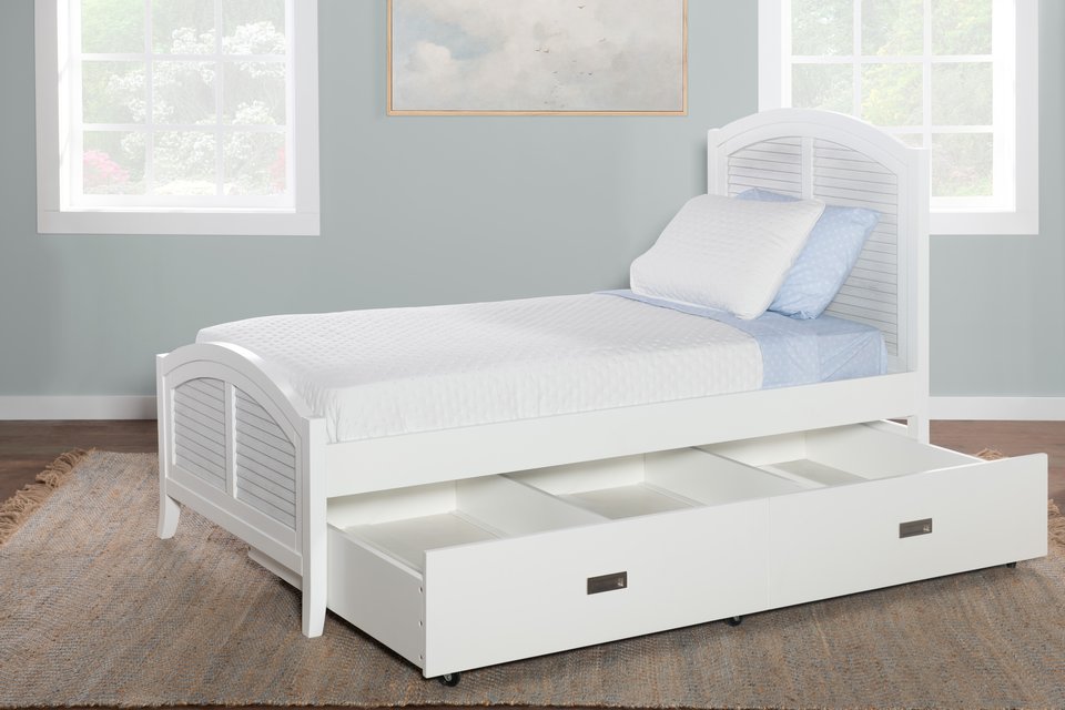BD128-1202 ARCH BED TWIN WITH BD08-TRUNDLE