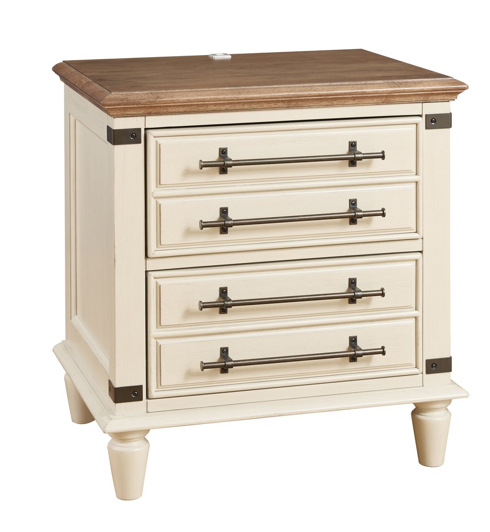 Farmhouse Chic Collection Nightstand in Bourbon & Biscuit John