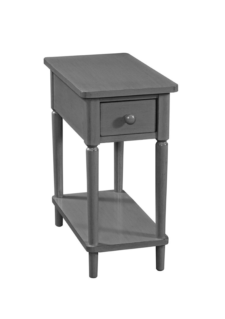 Destinations Collection Narrow Side Table in Heather Gray John