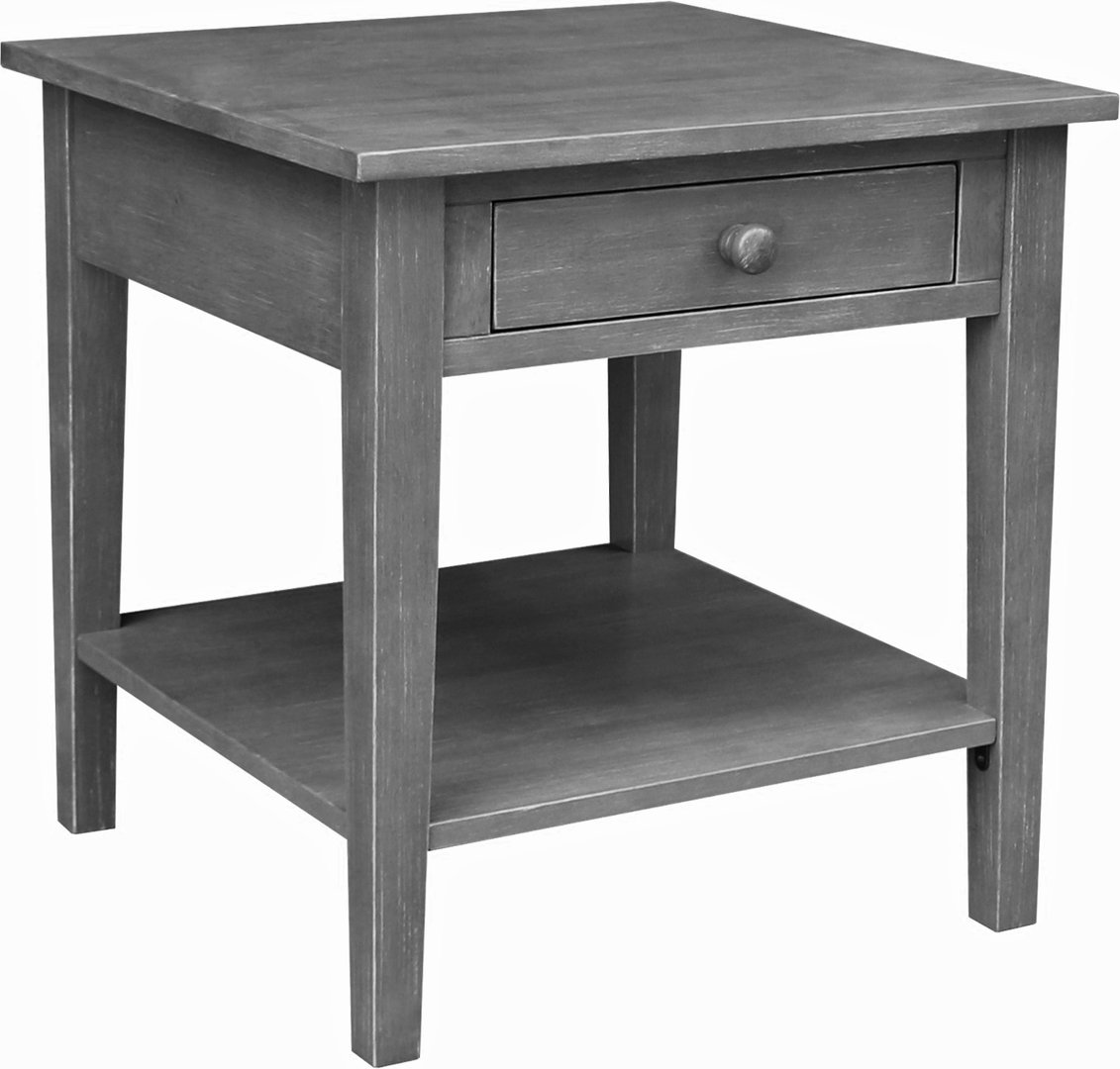 Destinations Collection Spencer End Table in Heather Gray John