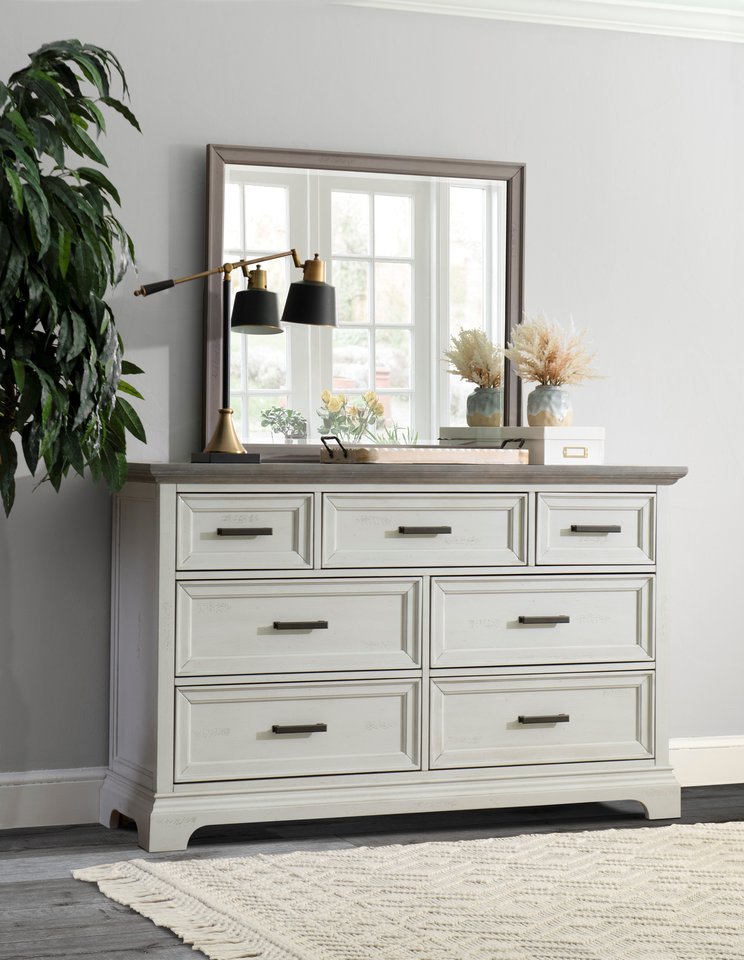 7 Drawer Chest in Mist & Heather Gray | John Thomas Furniture