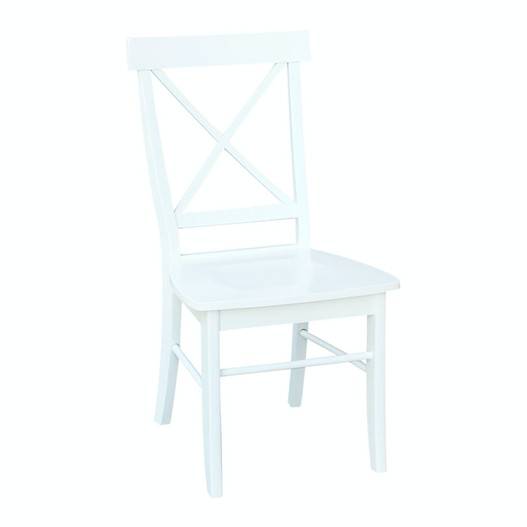 Hampton Collection XBack Chair in Pure White John Thomas Furniture