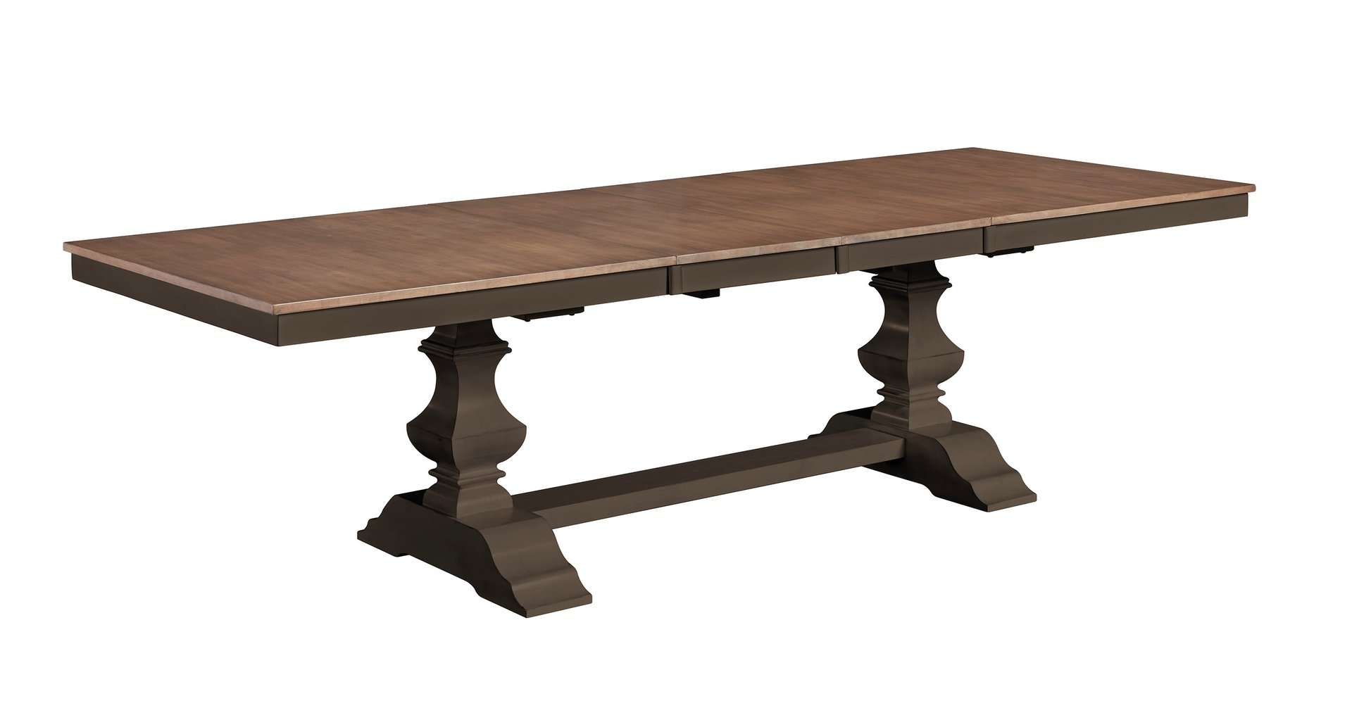 その他 THOMAS LAMB STEAMER TABLE Vista Collection Extension Table Top and Banks Trestle Base in